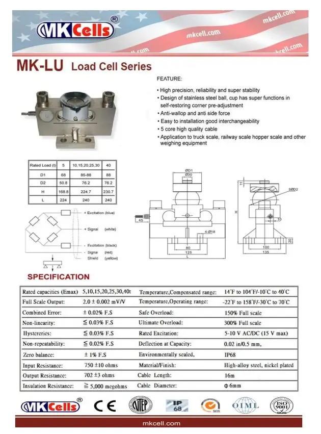 地磅感應器 MK-LU